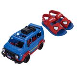 Sandalia Grendene Kids Homem Aranha Furgao Azul/vermelho 025