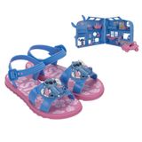 Sandalia Grendene Kids Stitch Pet Shop Rosa/azul Glitter 029