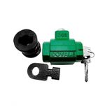 Cadeado Porta Aco Enrolar Piso Tetra Dovale Verde