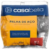Palha De Aço Pratik Média Número 1 Uso Profissional 25g Embalagem Com 20 Unidades
