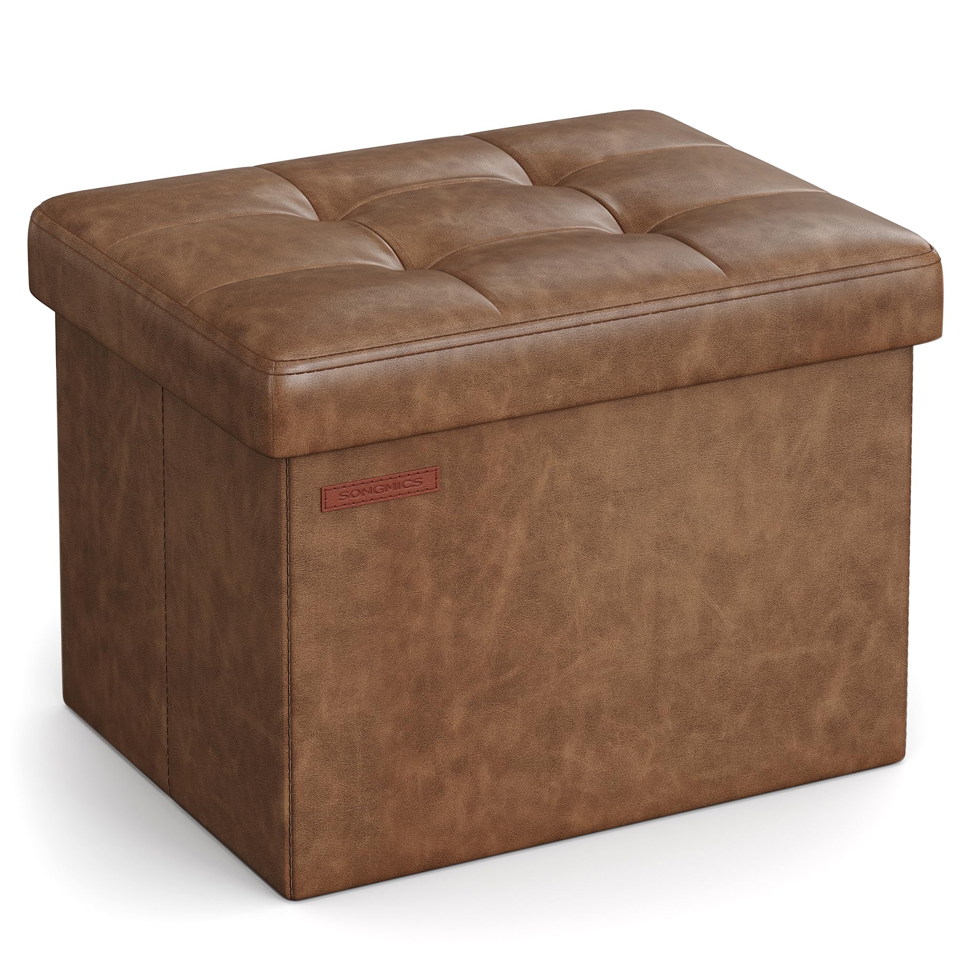 Ottoman Songmics Small Folding Coffee Brown