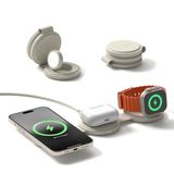 Carregador Sem Fio Satechi Onthego™ 3 Em 1 Qi2 15w Iphone