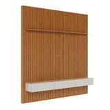Home Ripado Slim 2,78m Para Tvs De Até 70" Nature Com Off White