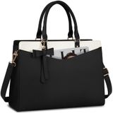 Bolsa Para Laptop Rainsmore Pu De Couro De 15,6 Polegadas Impermeável Para Mulheres