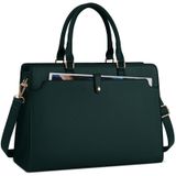 Bolsa Para Laptop Rainsmore Para Mulheres De 15,6" Em Couro Impermeável Cinza
