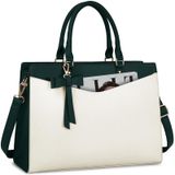 Bolsa Para Laptop Rainsmore Pu De Couro De 15,6 Polegadas Impermeável Para Mulheres