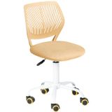 Mobiliário De Cadeira De Mesa Sem Braços E Confortável Com Almofada De Tecido