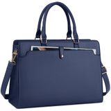 Bolsa Para Laptop Rainsmore Para Mulheres De 15,6 Polegadas De Couro Impermeável Roxa