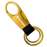 Chaveiro Para Suzuki Swift Scross Vitara Gsx Luxo B Dourado