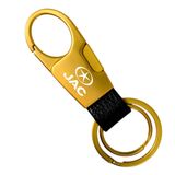 Chaveiro Para Jac C. Mosquetão Inox T40 T50 T60 B Dourado
