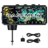Amplificador De Fone De Ouvido Para Guitarra Baixo Donner Basement Usb Recarregável