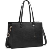 Bolsa Para Laptop Rainsmore Vintage Leather À Prova D&#39;água 15,6" Preta