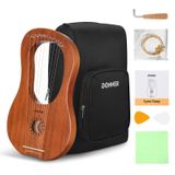 Corpo Em Mogno Com 10 Cordas De Metal Lyre Harp Donner Dlh-002