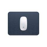 Mouse Pad Satechi De Couro Vegano Ergonômico Reversível Azul