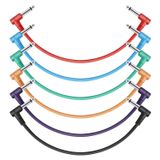 Guitar Patch Cable Donner, Pacote De 30 Cm Com 6 Pedais De Efeito