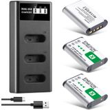 Bateria E Carregador Enegon Np-bx1 1300mah Para Sony Zv-1 E Mais
