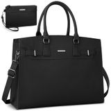 Bolsa Para Laptop Rainsmore Em Couro Impermeável De 15,6" Para Mulheres