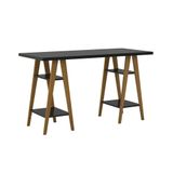 Mesa Escrivaninha Cavalete Mdf Pinus Organização Moderna