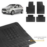 Tapete Borracha Ford Ka 2015 Até 2021 4 Peças Preto