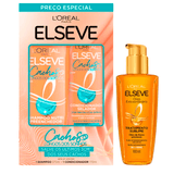 Kit Elseve Kit Shampoo 375ml + Condicionador Cachos Longos Dos Sonhos 170ml + Óleo Extraordinário 100ml