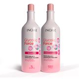 Kit Shampoo Inoar Glycolic Force Super Brilho E Hidratação Profunda 1 Litro E Condicionador 800ml