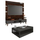 Rack Bancada 160 Cm Painel Para Tv Até 65” E Mesa De Centro Life