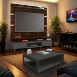 Rack Com Painel 160 Cm Para Tv 65 Polegadas Liverpool E Mesa De Centro
