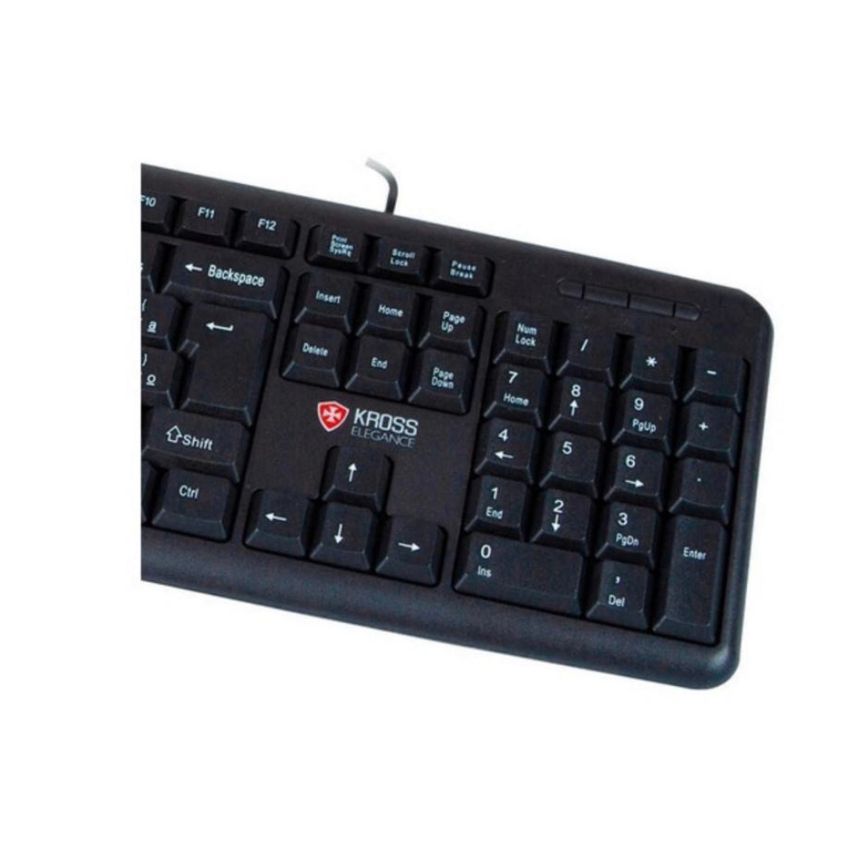 Teclado Kross Elegance Ke-k095v2 Com Fio Usb Preto - imagem 3
