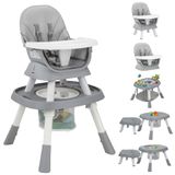 Cadeira Alta Para Bebês Babhamness 8 Em 1 Conversível Com Brinquedos De Atividades