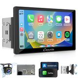 Carpuride Estéreo Para Carro Double Din Carplay Android Auto 9" Hd