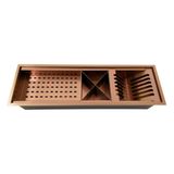 Calha Gourmet Stillus Home 60cm Aço Inox Rosê