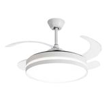 Ventilador De Teto Led Retrátil Luxo Com Controle Remoto