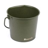 Balde De Aço Inoxidável Para Cães Flourish Pets 2l Army Green, Pacote Com 2 Unidades