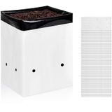 Grow Bags Ipower, Pacote Com 50 Galões, Preto E Branco, Para Plantas