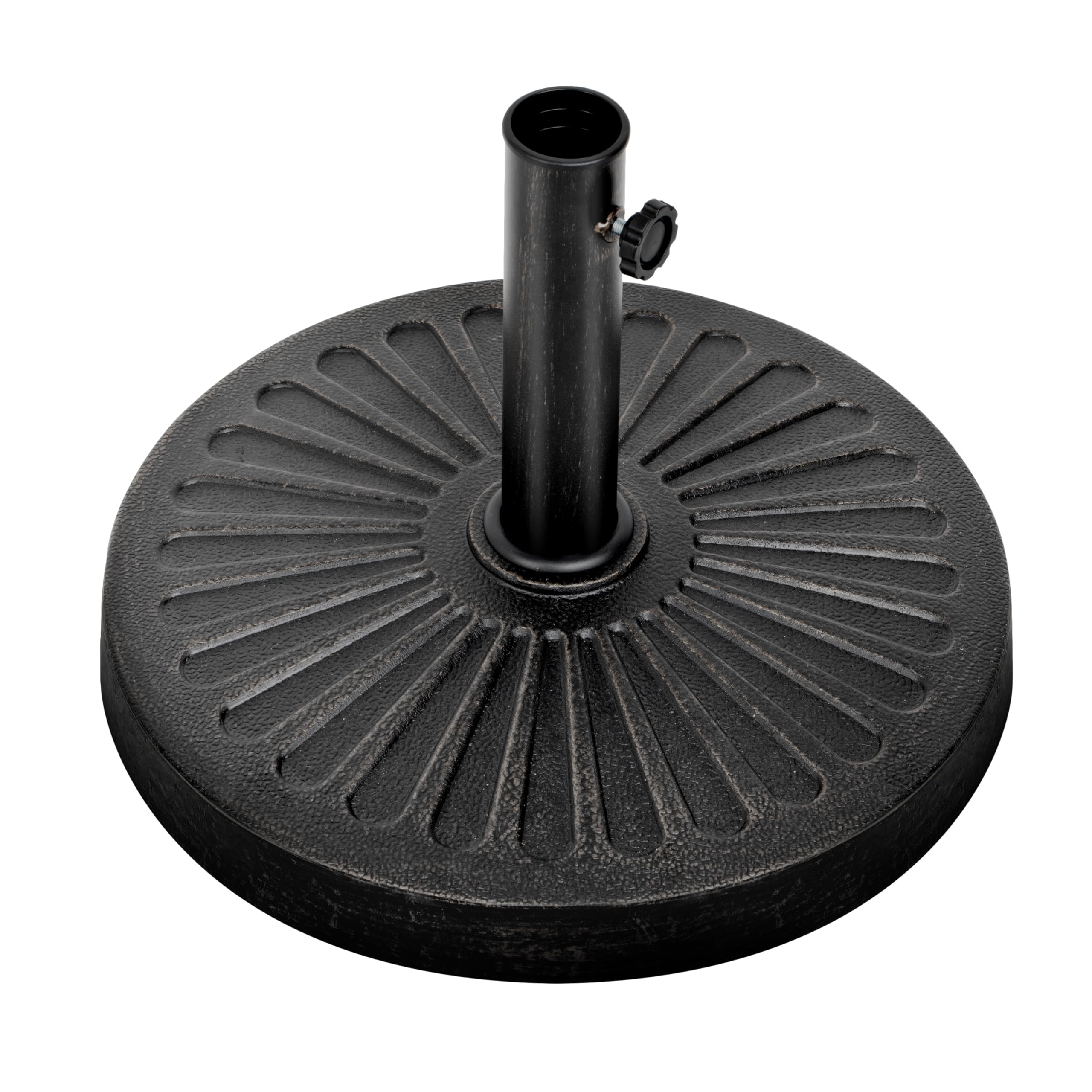 Base De Guarda-chuva Market Simple Deluxe Heavy Duty 14 Kg Preta