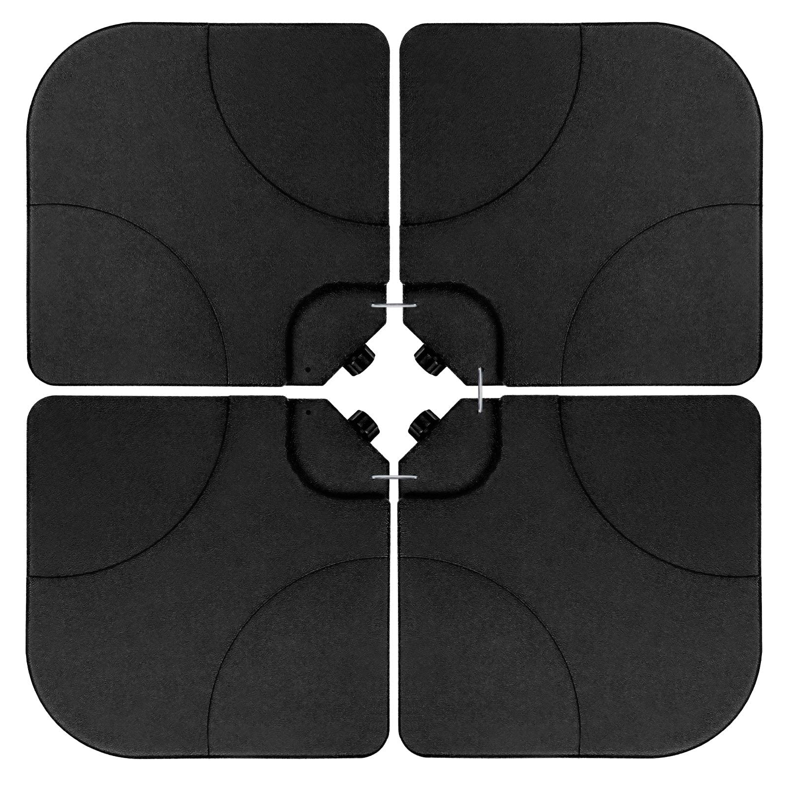 Suportes De Pátio Simple Deluxe, 4 Peças, Cantilever, Offset, 80 Kg, Base