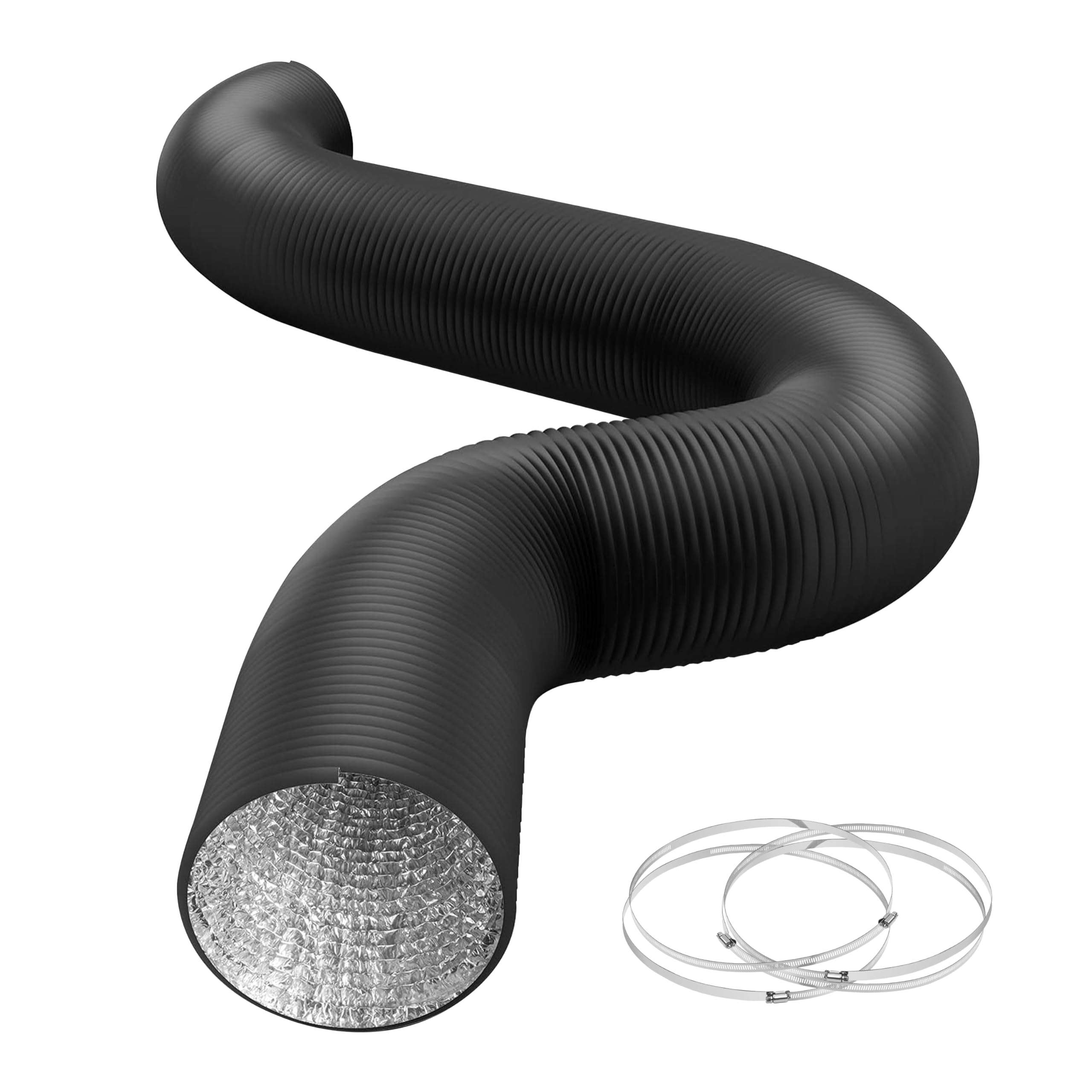 Mangueira De Ventilação Do Secador Healsmart, Duto De Alumínio De 12 Polegadas X 25 Pés