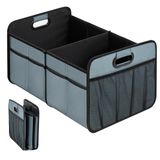 Organizador De Porta-malas De Carro Simple Deluxe, Dobrável, 50l, 2 Compartimentos