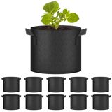 Sacos De Cultivo De Plantas Healsmart Vasos Tomoato Planter De 7 Galões 10-p