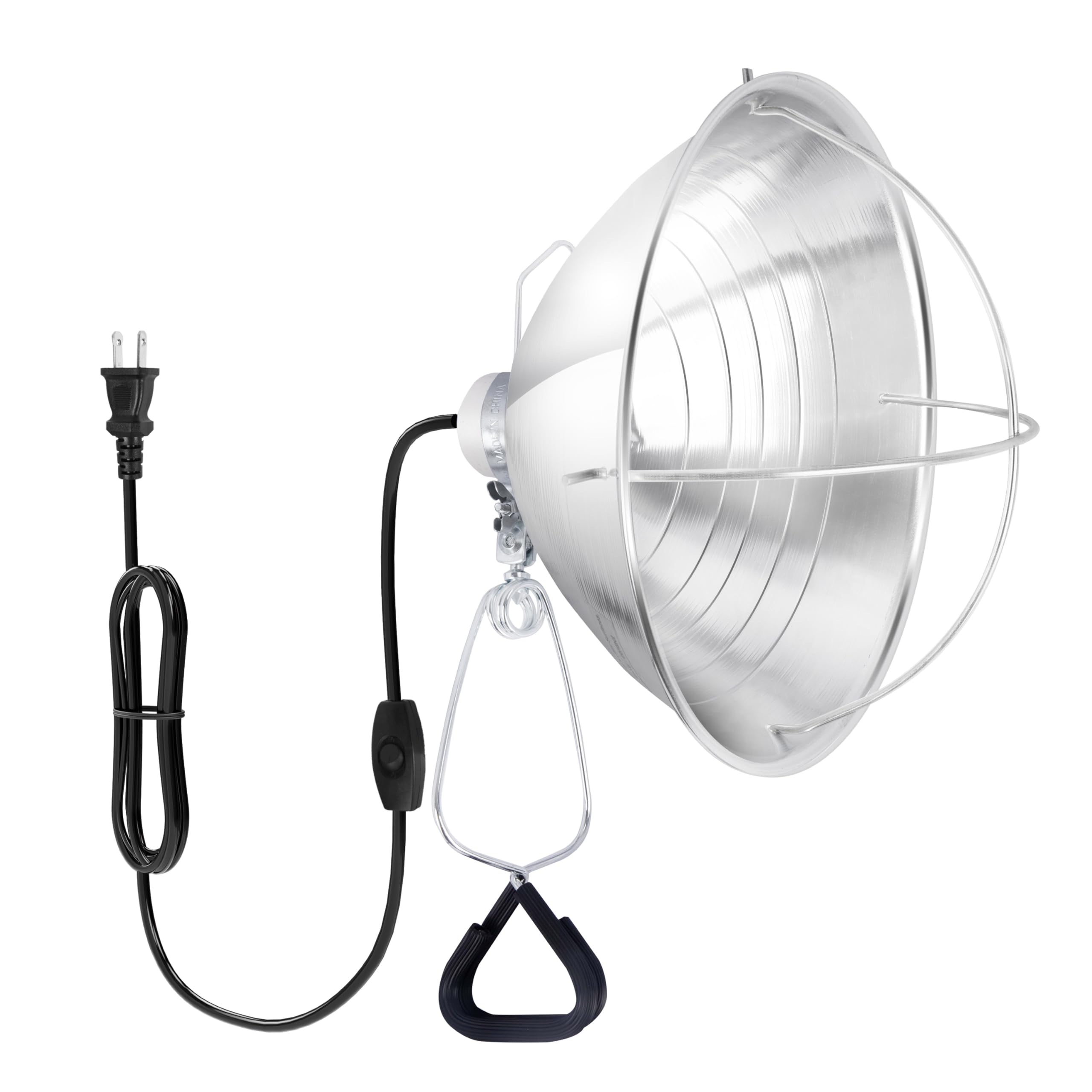 Clamp Lamp Light Simple Deluxe Com Refletor De Alumínio De 10,5 Cm