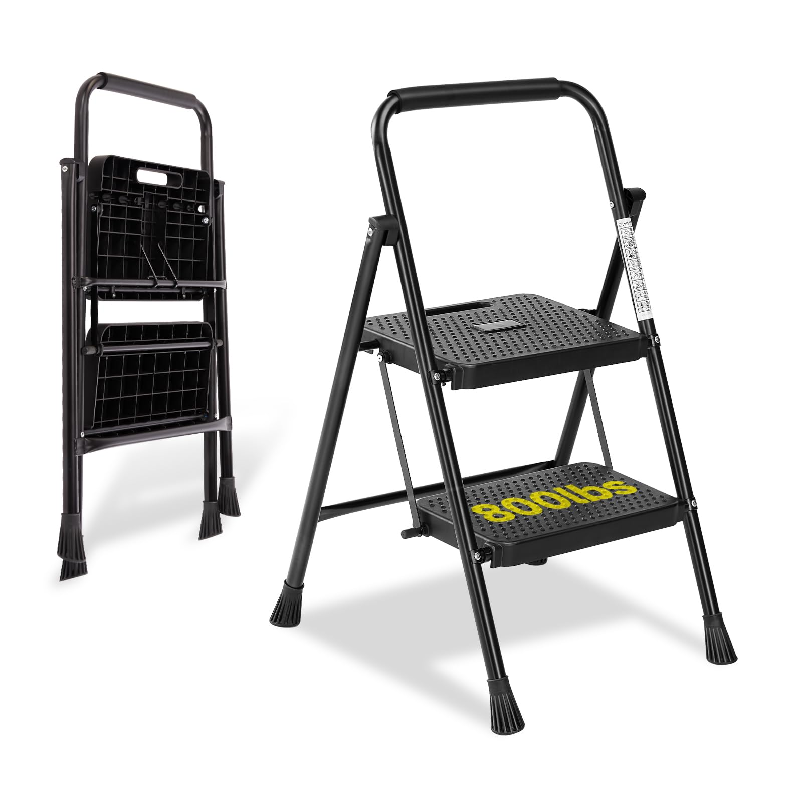 Step Ladder Simple Deluxe 2 Step Folding 363 Kg, Portátil