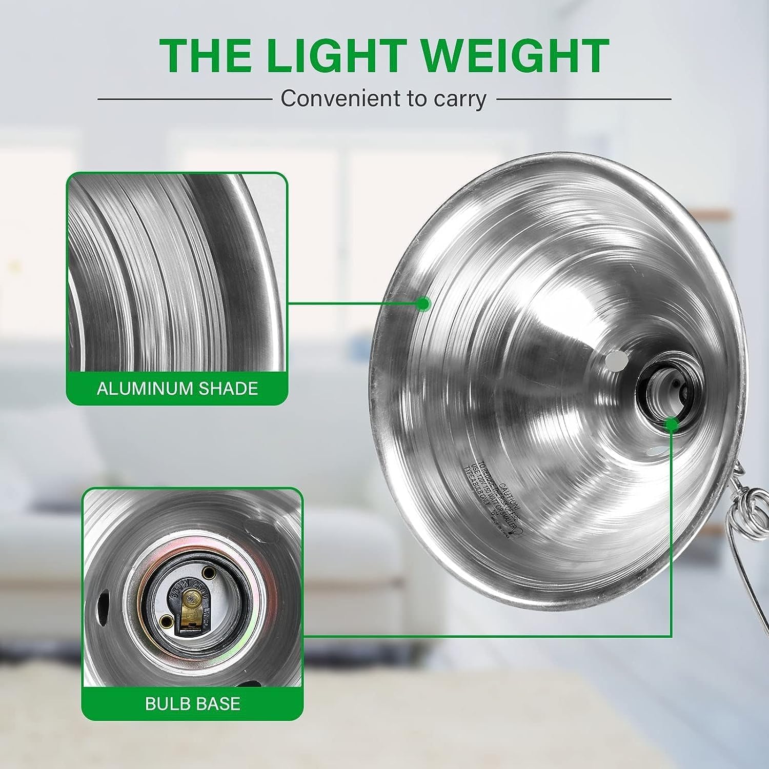 Encontraproduto.com.br - Clamp Light Simple Deluxe Com Refletor De 8,5 Polegadas, Pacote Com 2 Unidades De 150 W