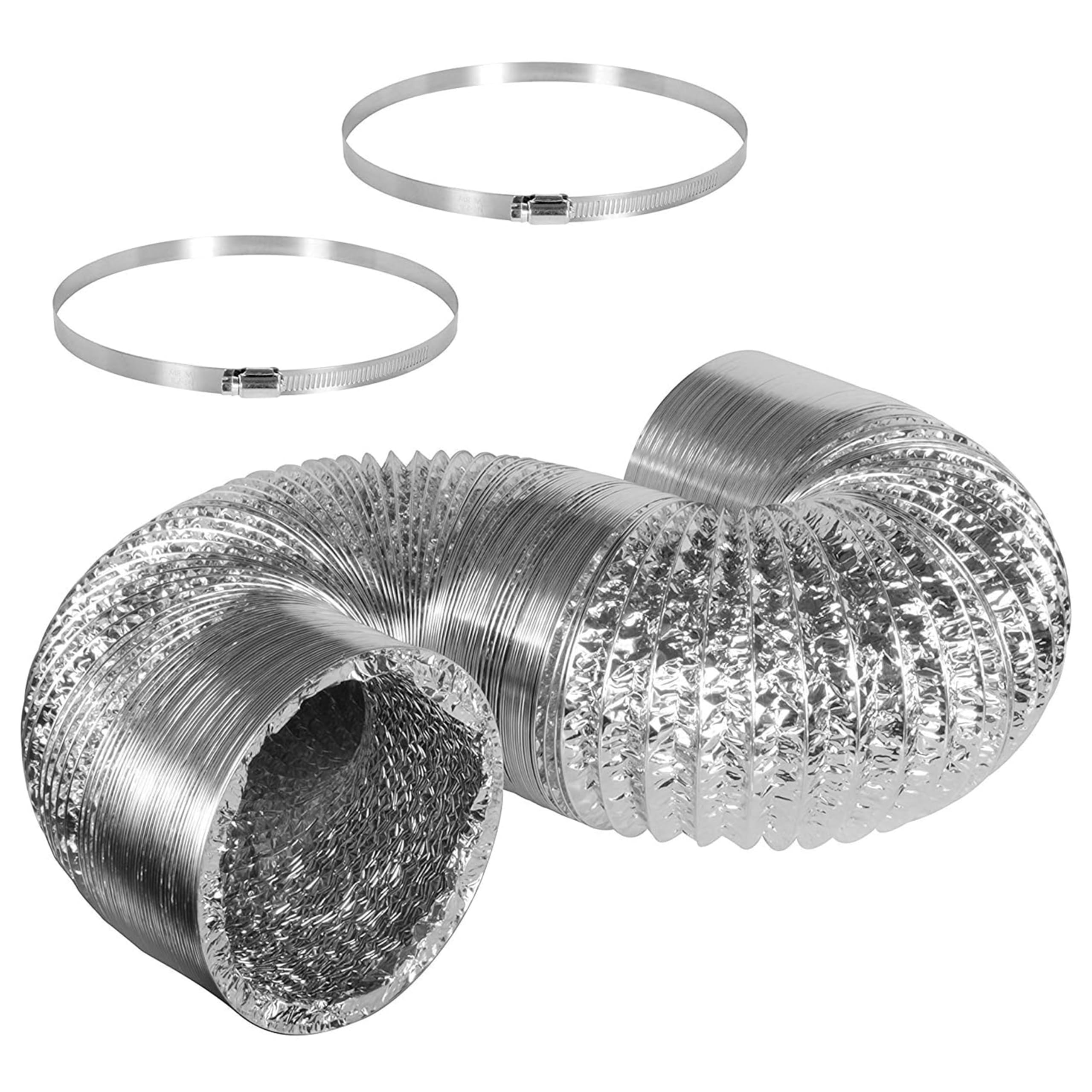 Ducting Simple Deluxe De 6 Polegadas E 8 Pés Flex Air Não Isolado