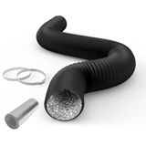Mangueira De Ventilação Do Secador Ipower Pvc De 4 Polegadas E 2,4 M Com Proteção De 4 Camadas