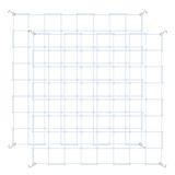 Rede De Treliça Elástica Simple Deluxe 1,5 X 1,5 M, Pacote Com 2 Unidades, Branca