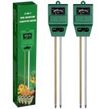 Kit De Teste De Solo Ipower 3 Em 1 Para Medidores De Umidade/luz/ph Para Plantas, Pacote Com 2