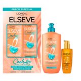 Kit Elseve Shampoo 375ml + Condicionador 170ml + Creme De Pentear 250ml Longo Dos Sonhos + Óleo Extraordinário 100ml