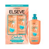 Kit Elseve Shampoo 375ml + Condicionador 170ml + Creme De Pentear Cachos Longos Dos Sonhos 250ml