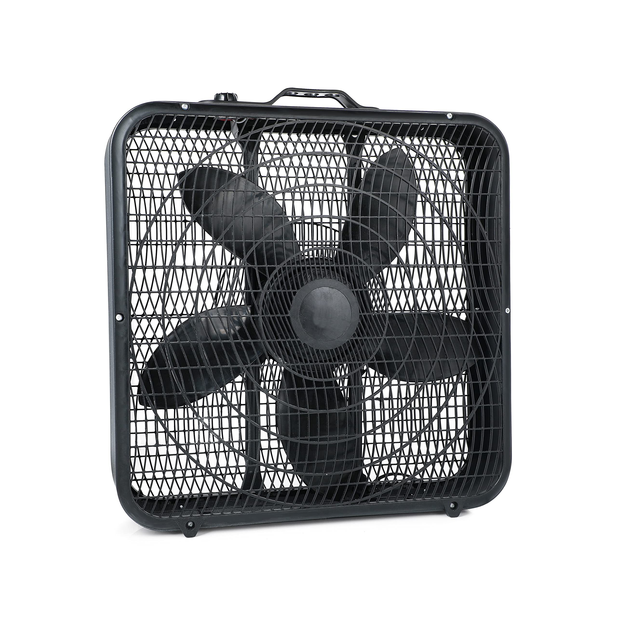Ventilador De Mesa De Resfriamento Box Fan Simple Deluxe De 20 Polegadas E 3 Velocidades Preto