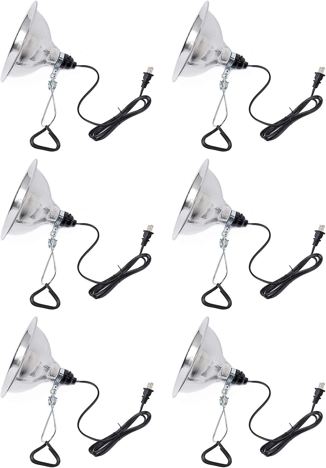 Clamp Lamp Light Socket Simple Deluxe Com Refletor De 8,5 Polegadas